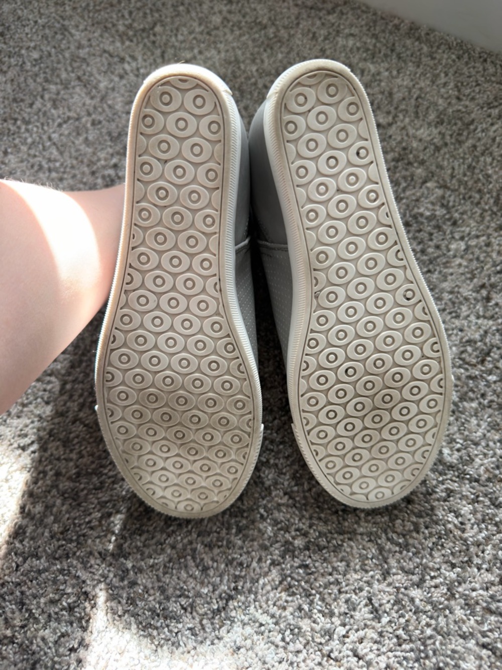 Dolce Vita Kimber Perforated Wedge Sneaker - Gray - Picture 4 of 4